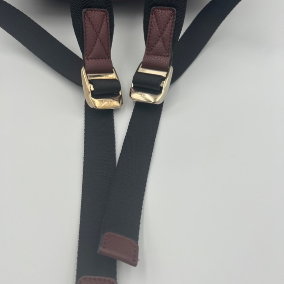 SALVATORE FERRAGAMO  Calfskin Gancio XL City Backpack Maroon/Wine color main image 11